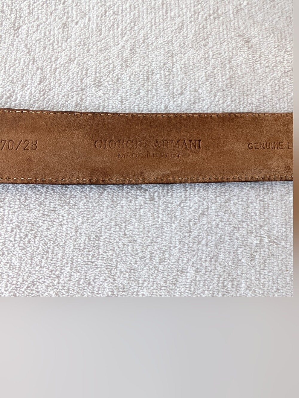 Giorgio Armani Suede Leather Belt - Picture 4 of 4
